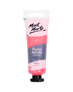 Mont Marte Fluoro Acrylic Paint 50ml - Pink