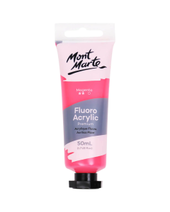 Mont Marte Fluoro Acrylic Paint 50ml - Magenta