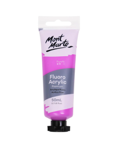 Mont Marte Fluoro Acrylic Paint 50ml - Purple