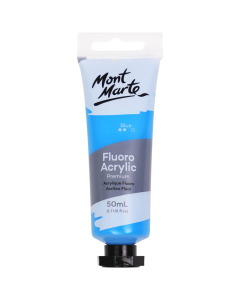 Mont Marte Fluoro Acrylic Paint 50ml - Blue