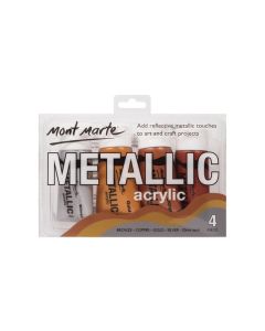 Mont Marte Metallic Acrylic 4pc x 50ml