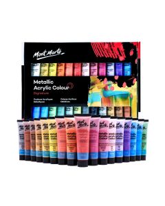 Mont Marte Metallic Acrylic Paint Set 24pc x 36ml