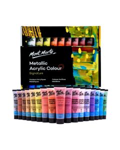 Mont Marte Metallic Acrylic Paint Set 36pc x 36ml