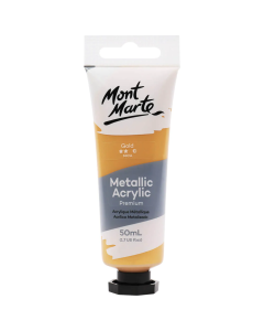 Mont Marte Metallic Acrylic Paint 50ml - Gold
