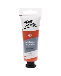 Mont Marte Metallic Acrylic Paint 50ml - Copper