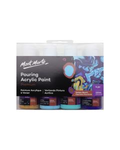 Mont Marte Pouring Acrylic 120ml 4pc - Golden Beach