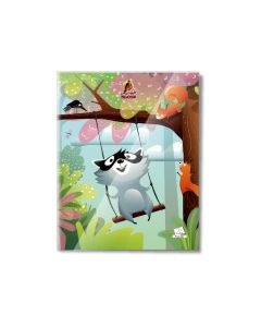 Four Line 60 Sheets NoteBook PVC - 22 X 16 CM - 03