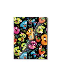Square Line 60 Sheets NoteBook PVC - 22 X 16 CM - 01