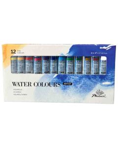 Water color tubes Aquarelle set of 12x8ml PW1208A