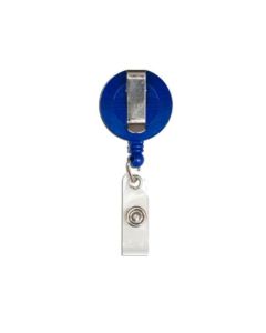 Card Holder "Blue" ID Card Roller Clip Retractable