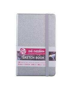 Sketchbook Silver 9 x 14cm 140gsm FSC Royal Talens - 9314041M