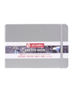 Sketchbook Silver 21 x 15cm 140gsm FSC Royal Talens - 9314045M