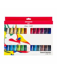 Amsterdam Acrylic Art Set (Pack of 24x20ml Tubes)