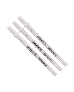 SAKURA Gelly Roll Gel Pen White Set x 3