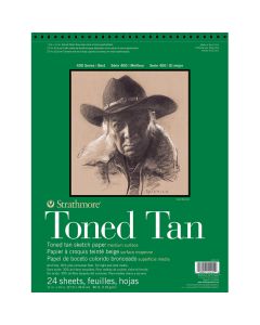 Strathmore Toned Tan Sketchbook 11 x 14 inch (Wirebound) 412-11