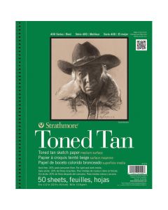 Strathmore Toned Tan Sketchbook 9" x 12" (Wirebound) 412-9