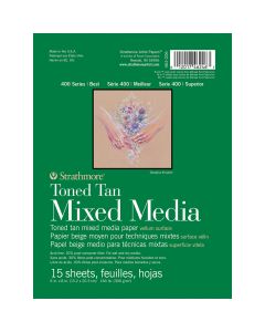 Strathmore Toned Tan Mixed Media Paper Pads 6" x 8"