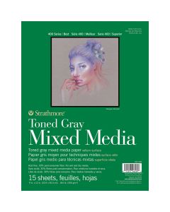 Strathmore Toned Grey Mixed Media Paper Pads 9" x 12"