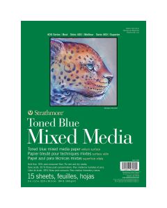 Strathmore Toned Blue Mixed Media Paper Pads 9" x 12"