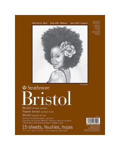Strathmore Bristol, 2-Ply Smooth, 9"X12", 475-12