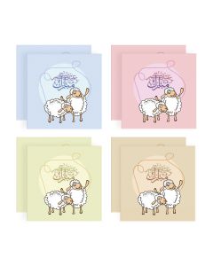 Al Fakhama Set of 8 Eid Greeting Envelope - Mini Design-1 - 2024 
