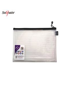 Eva Mesh Zipper Bag A5 Black HC White SNOPAKE - 15838