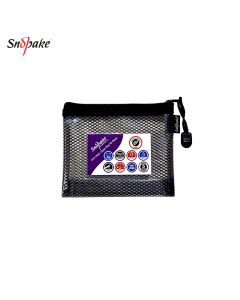 Eva Mesh Zipper Bag A6 Black SNOPAKE - 15878
