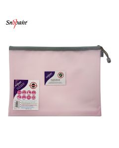 Eva Zipper Bag A5 Pastel Pink SNOPAKE-15903