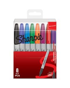 Sharpie Fine Tip Permanent Marker Assorted 8 Pieces