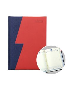 2025 A5 Daily Diary - Blue & Red Joint Pasting