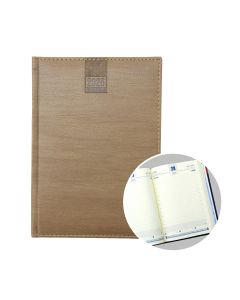 2025 A5 Daily Diary - Brown Edge Stitching