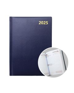 2025 A5 Foam Padded Blue Hard Case Diary - SAT/SUN Edition