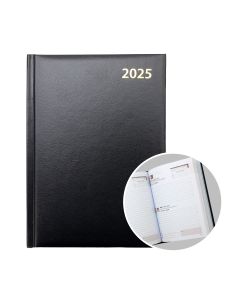 2025 A5 Foam Padded Black Hard Case Diary - SAT/SUN Edition