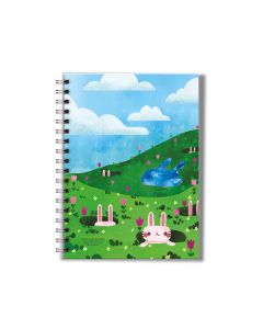 A5 Hard Cover Spiral Note Book Unibook Design A5-09