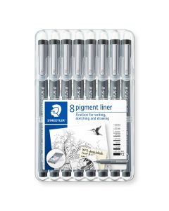 Pigment Liner set of 8 Staedtler 308-SB8