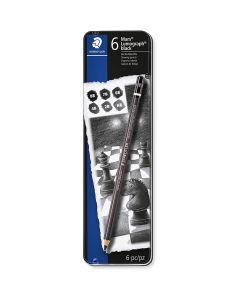 Staedtler Mars Lumograph Black set of 6