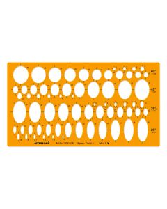 Ellipses Drafting Drawing Template 25°, 45°, 60° 18091m Isomars