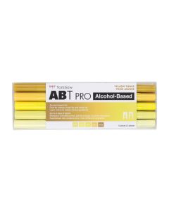 ABT PRO Alcohol-Based Art Markers, Yellow Tones, 5-Pack