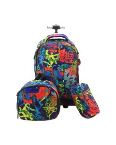 School Bag Trolley Mixed Colours - DGS485