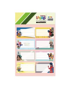 Name Label 2 sheets 16 Labels - 4