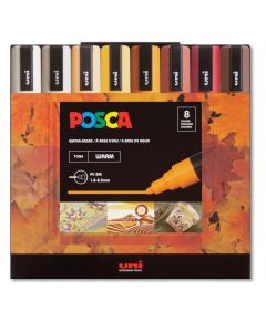 Posca Paint Marker Set PC-5M 8 Warm Tones