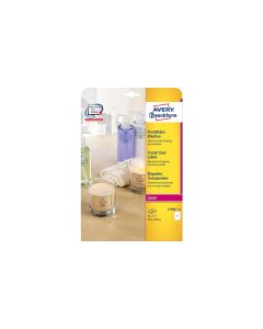Crystal Clear Transparent Labels 25/s Glossy 210x297mm