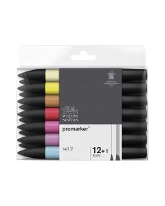 Winsor & Newton ProMarker Set, 12 Count, Essential Colors #2