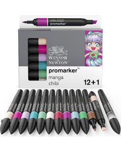 Winsor & Newton Promarker, Set of 12, Manga Chibi