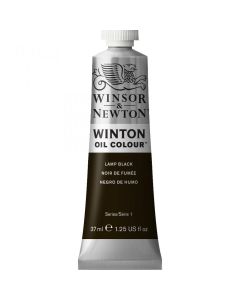 Winton Oil Colors, Lamp Black 37ml