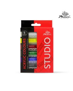 Acrylic Colour Set of 6x22ml PA0622S