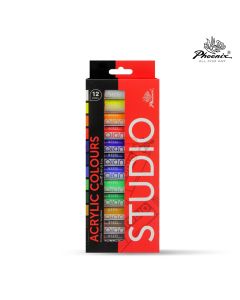 Acrylic Colour Set of 12x12ml PA1212S