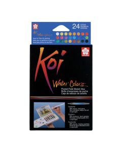 Koi Watercolor Sketchbox 24 Colors - Sakura XNCW-24N