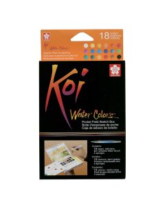 Koi Watercolor Sketchbox 18 Colors Sakura - XNCW-18N