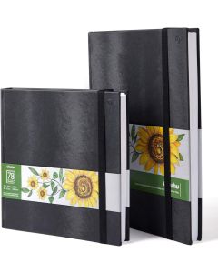 Ohuhu Art Sketchbooks, Dual-Pack, 8.3"Ã—8.3" & 8.3"Ã—11.7", 120LB/200GSM, 78 Sheets Each